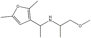 [1-(2,5-dimethylfuran-3-yl)ethyl](1-methoxypropan-2-yl)amine Struktur