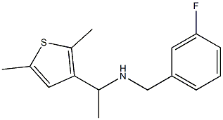 [1-(2,5-dimethylthiophen-3-yl)ethyl][(3-fluorophenyl)methyl]amine Struktur