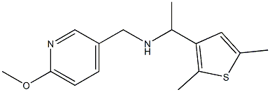 [1-(2,5-dimethylthiophen-3-yl)ethyl][(6-methoxypyridin-3-yl)methyl]amine Struktur