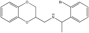 [1-(2-bromophenyl)ethyl](2,3-dihydro-1,4-benzodioxin-2-ylmethyl)amine Struktur