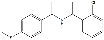 [1-(2-chlorophenyl)ethyl]({1-[4-(methylsulfanyl)phenyl]ethyl})amine Struktur