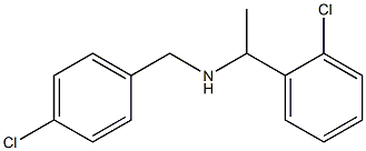 [1-(2-chlorophenyl)ethyl][(4-chlorophenyl)methyl]amine Struktur