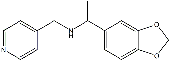 [1-(2H-1,3-benzodioxol-5-yl)ethyl](pyridin-4-ylmethyl)amine Struktur