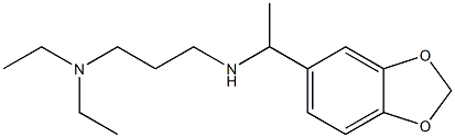 [1-(2H-1,3-benzodioxol-5-yl)ethyl][3-(diethylamino)propyl]amine Struktur