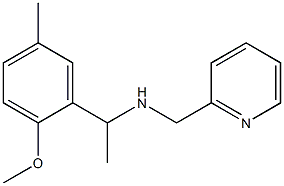 [1-(2-methoxy-5-methylphenyl)ethyl](pyridin-2-ylmethyl)amine Struktur