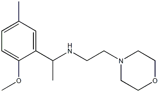 [1-(2-methoxy-5-methylphenyl)ethyl][2-(morpholin-4-yl)ethyl]amine Struktur