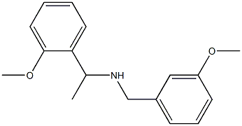 [1-(2-methoxyphenyl)ethyl][(3-methoxyphenyl)methyl]amine Struktur