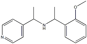 [1-(2-methoxyphenyl)ethyl][1-(pyridin-4-yl)ethyl]amine Struktur