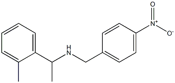 [1-(2-methylphenyl)ethyl][(4-nitrophenyl)methyl]amine Struktur