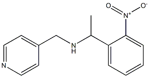 [1-(2-nitrophenyl)ethyl](pyridin-4-ylmethyl)amine Struktur