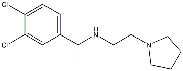 [1-(3,4-dichlorophenyl)ethyl][2-(pyrrolidin-1-yl)ethyl]amine Struktur