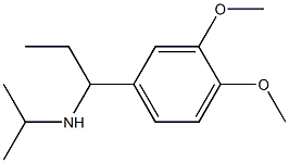 [1-(3,4-dimethoxyphenyl)propyl](propan-2-yl)amine Struktur