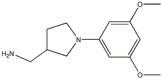 [1-(3,5-dimethoxyphenyl)pyrrolidin-3-yl]methylamine Struktur