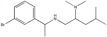 [1-(3-bromophenyl)ethyl][2-(dimethylamino)-4-methylpentyl]amine Struktur