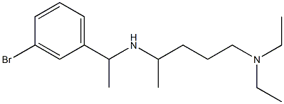 [1-(3-bromophenyl)ethyl][5-(diethylamino)pentan-2-yl]amine Struktur