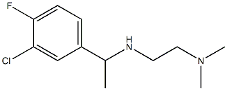 [1-(3-chloro-4-fluorophenyl)ethyl][2-(dimethylamino)ethyl]amine Struktur