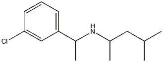 [1-(3-chlorophenyl)ethyl](4-methylpentan-2-yl)amine Struktur