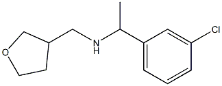 [1-(3-chlorophenyl)ethyl](oxolan-3-ylmethyl)amine Struktur