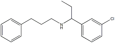 [1-(3-chlorophenyl)propyl](3-phenylpropyl)amine Struktur