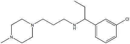 [1-(3-chlorophenyl)propyl][3-(4-methylpiperazin-1-yl)propyl]amine Struktur