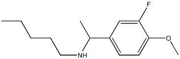 [1-(3-fluoro-4-methoxyphenyl)ethyl](pentyl)amine Struktur