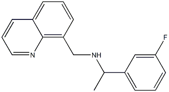 [1-(3-fluorophenyl)ethyl](quinolin-8-ylmethyl)amine Struktur