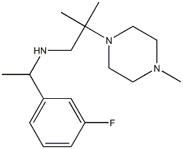 [1-(3-fluorophenyl)ethyl][2-methyl-2-(4-methylpiperazin-1-yl)propyl]amine Struktur