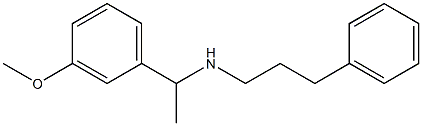 [1-(3-methoxyphenyl)ethyl](3-phenylpropyl)amine Struktur