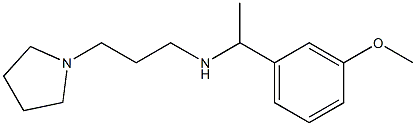 [1-(3-methoxyphenyl)ethyl][3-(pyrrolidin-1-yl)propyl]amine Struktur