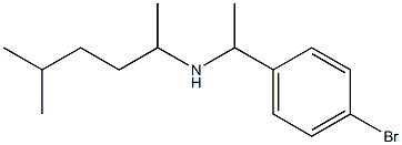 [1-(4-bromophenyl)ethyl](5-methylhexan-2-yl)amine Struktur