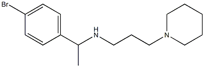 [1-(4-bromophenyl)ethyl][3-(piperidin-1-yl)propyl]amine Struktur