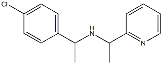 [1-(4-chlorophenyl)ethyl][1-(pyridin-2-yl)ethyl]amine Struktur