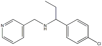 [1-(4-chlorophenyl)propyl](pyridin-3-ylmethyl)amine Struktur