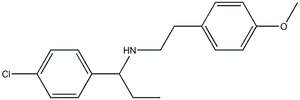 [1-(4-chlorophenyl)propyl][2-(4-methoxyphenyl)ethyl]amine Struktur