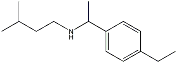 [1-(4-ethylphenyl)ethyl](3-methylbutyl)amine Struktur