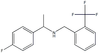 [1-(4-fluorophenyl)ethyl]({[2-(trifluoromethyl)phenyl]methyl})amine Struktur