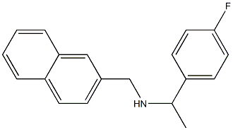 [1-(4-fluorophenyl)ethyl](naphthalen-2-ylmethyl)amine Struktur