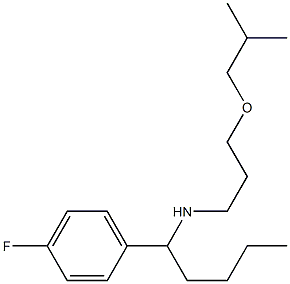 [1-(4-fluorophenyl)pentyl][3-(2-methylpropoxy)propyl]amine Struktur