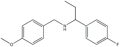 [1-(4-fluorophenyl)propyl][(4-methoxyphenyl)methyl]amine Struktur