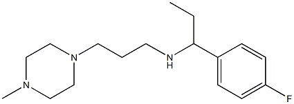 [1-(4-fluorophenyl)propyl][3-(4-methylpiperazin-1-yl)propyl]amine Struktur