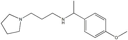 [1-(4-methoxyphenyl)ethyl][3-(pyrrolidin-1-yl)propyl]amine Struktur