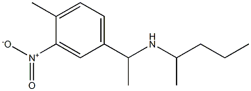 [1-(4-methyl-3-nitrophenyl)ethyl](pentan-2-yl)amine Struktur