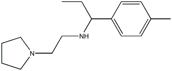 [1-(4-methylphenyl)propyl][2-(pyrrolidin-1-yl)ethyl]amine Struktur