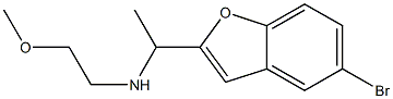 [1-(5-bromo-1-benzofuran-2-yl)ethyl](2-methoxyethyl)amine Struktur