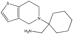 [1-(6,7-dihydrothieno[3,2-c]pyridin-5(4H)-yl)cyclohexyl]methylamine Struktur