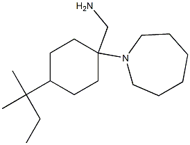 [1-(azepan-1-yl)-4-(2-methylbutan-2-yl)cyclohexyl]methanamine Struktur