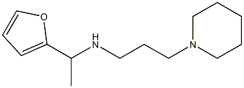 [1-(furan-2-yl)ethyl][3-(piperidin-1-yl)propyl]amine Struktur