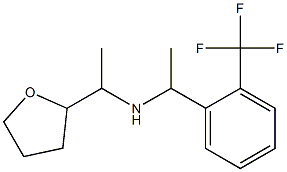 [1-(oxolan-2-yl)ethyl]({1-[2-(trifluoromethyl)phenyl]ethyl})amine Struktur