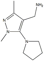 [1,3-dimethyl-5-(pyrrolidin-1-yl)-1H-pyrazol-4-yl]methanamine Struktur