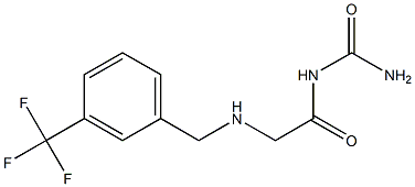 [2-({[3-(trifluoromethyl)phenyl]methyl}amino)acetyl]urea Struktur